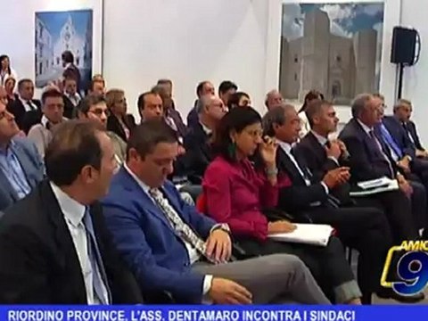 Riordino Province, l'Ass. Dentamaro incontra i sindaci