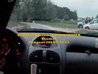 Cam' Embarqué - Dantiac / Taillandier - 206 F213 (Rallye St Emilion 2012)