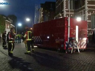 Grote brand in de Torenstraat in Winschoten - RTV Noord