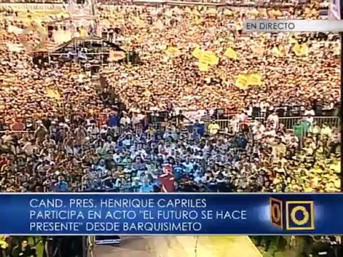 Capriles Radonski a miles de jóvenes: Ustedes son mi fuerza