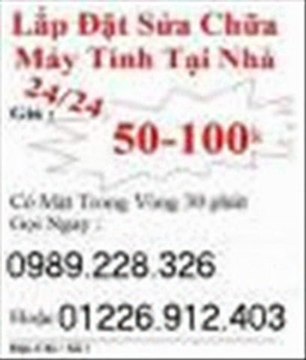 sửa máy tính tận nhà quận gò vấp, quận tân bình lh 0989.228.326