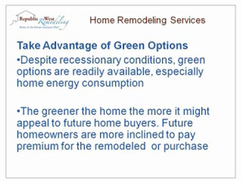 Home Remodeling Services: Why Undertake Projects during a Recession