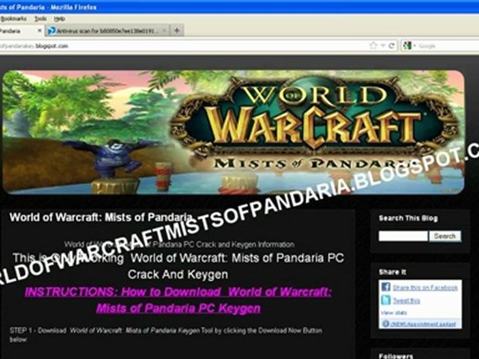World of Warcraft Mists of Pandaria Crack