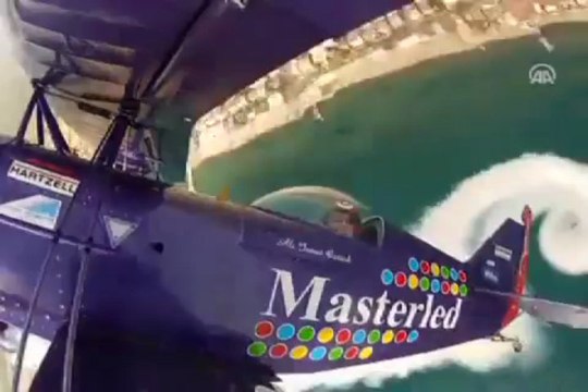 Akrobasi şovuyla nefesleri kesti