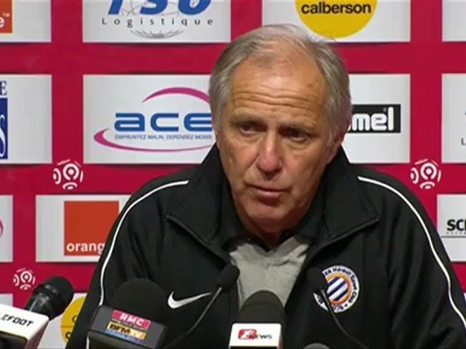 Conférence de presse Stade de Reims - Montpellier Hérault SC : Hubert FOURNIER (SdR) - René GIRARD (MHSC) - saison 2012/2013
