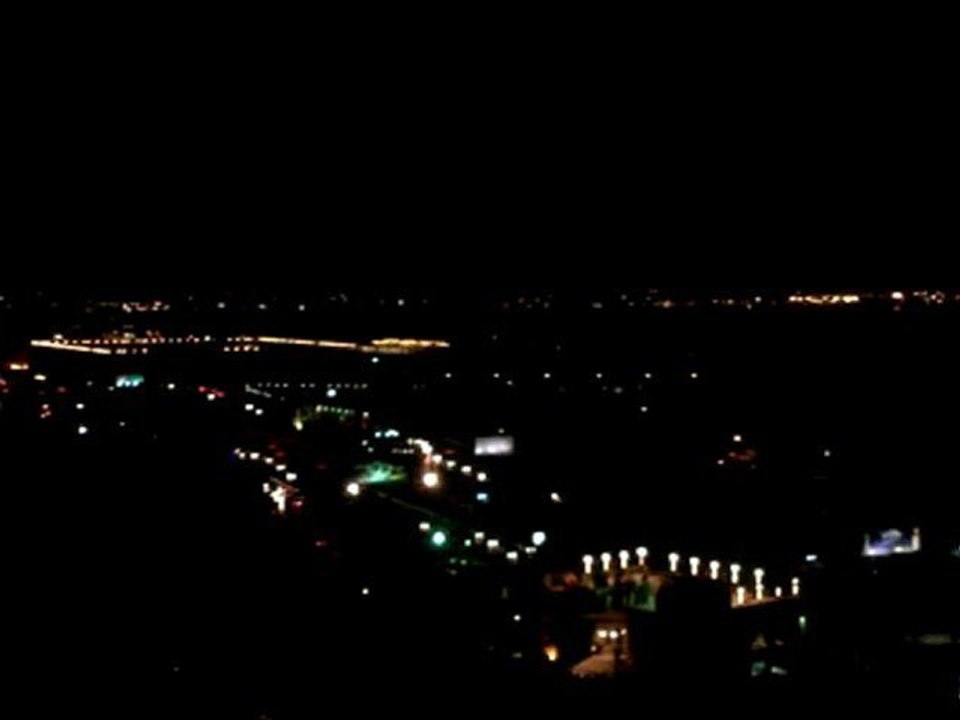 Vue de nuit de l'hotel le Royal Beirut