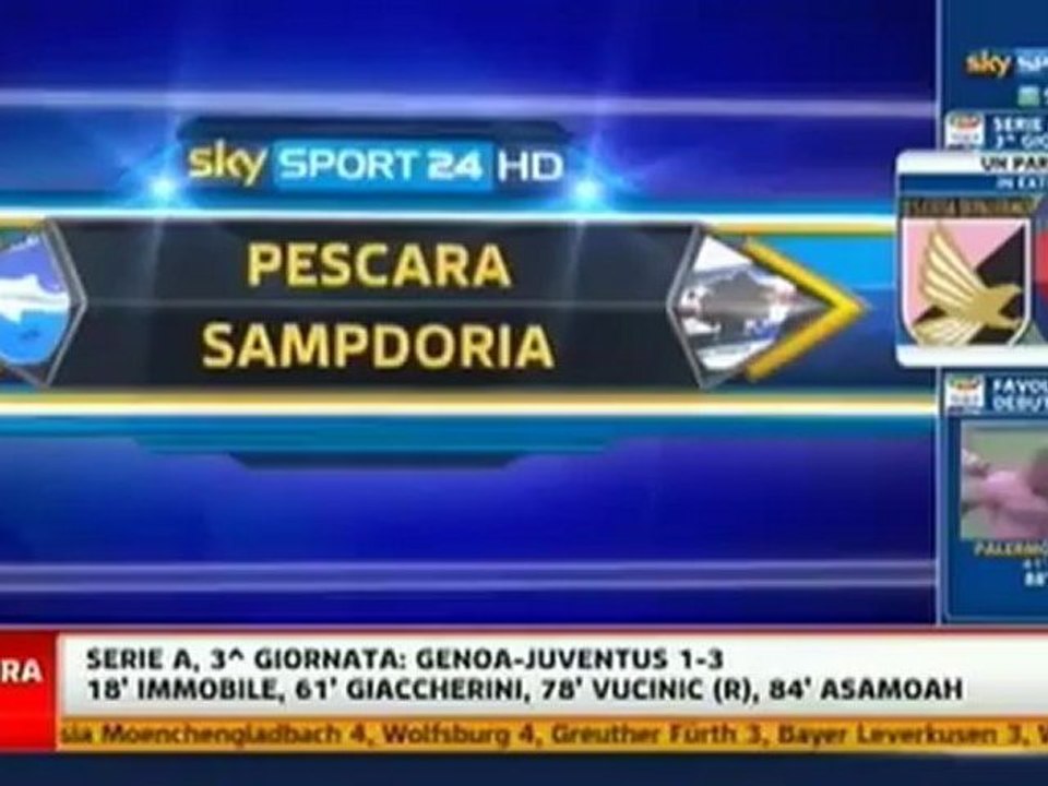 Pescara vs Sampdoria 2_3 tvgoals.net