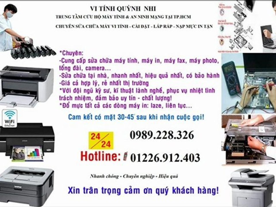 Sửa máy tính tận nhà quận 1 quận 2, quận 3 lh 0989.228.326