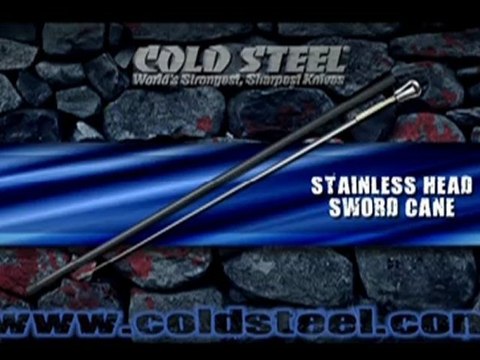 Stainless Head Sword Cane _ Cold Steel