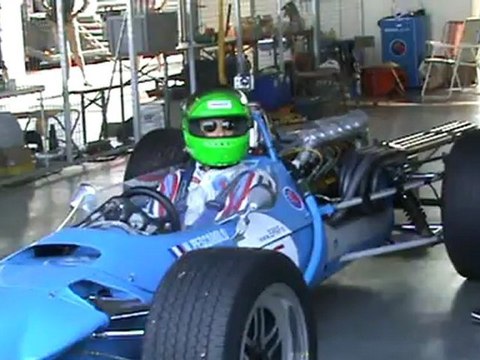 henri Pescarolo à nogaro (2012) au volant de la Matra V12 F1 de 1968