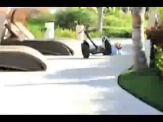 Segway falls and crashes