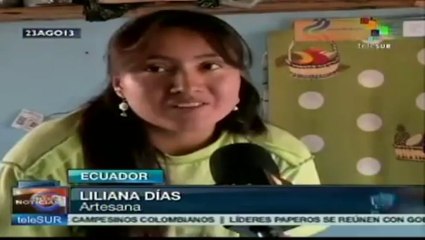 En Ecuador apoyan industria textil y dan trabajo a madres de familia