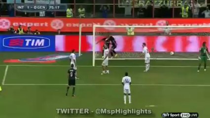 Inter Milan vs Genoa 1:0 Nagatomo