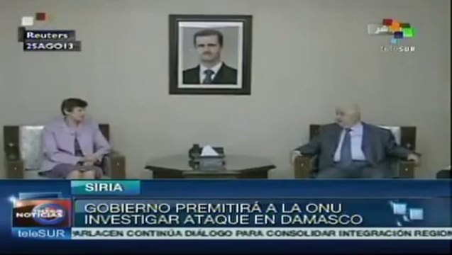 Siria pide a la ONU investigue si usaron armas químicas en Damasco