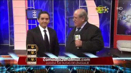 Las palabras de Ricardo Espinosa (Más Valores,Más Contenidos,Más Cultura)