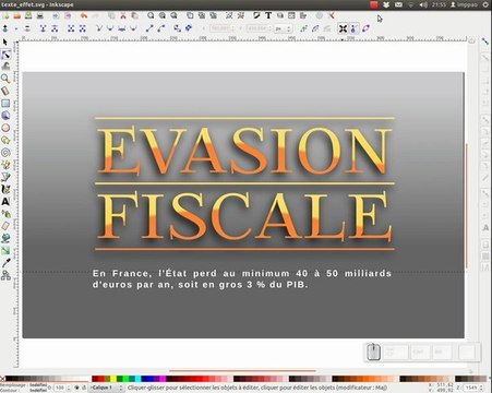 Tuto Inkscape : Effet texte