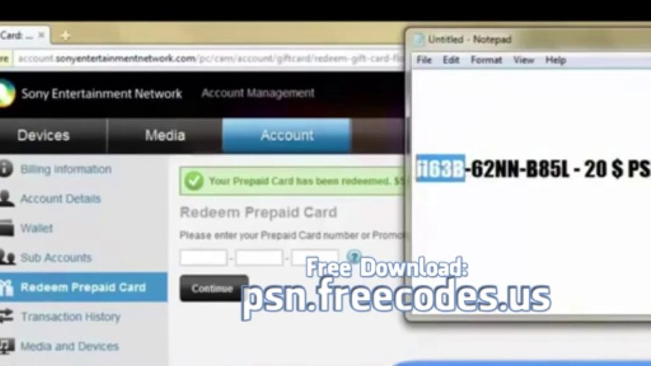 PSN Card Codes Free