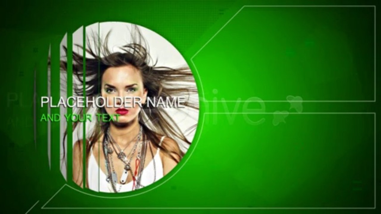 Green Line - After Effects Template