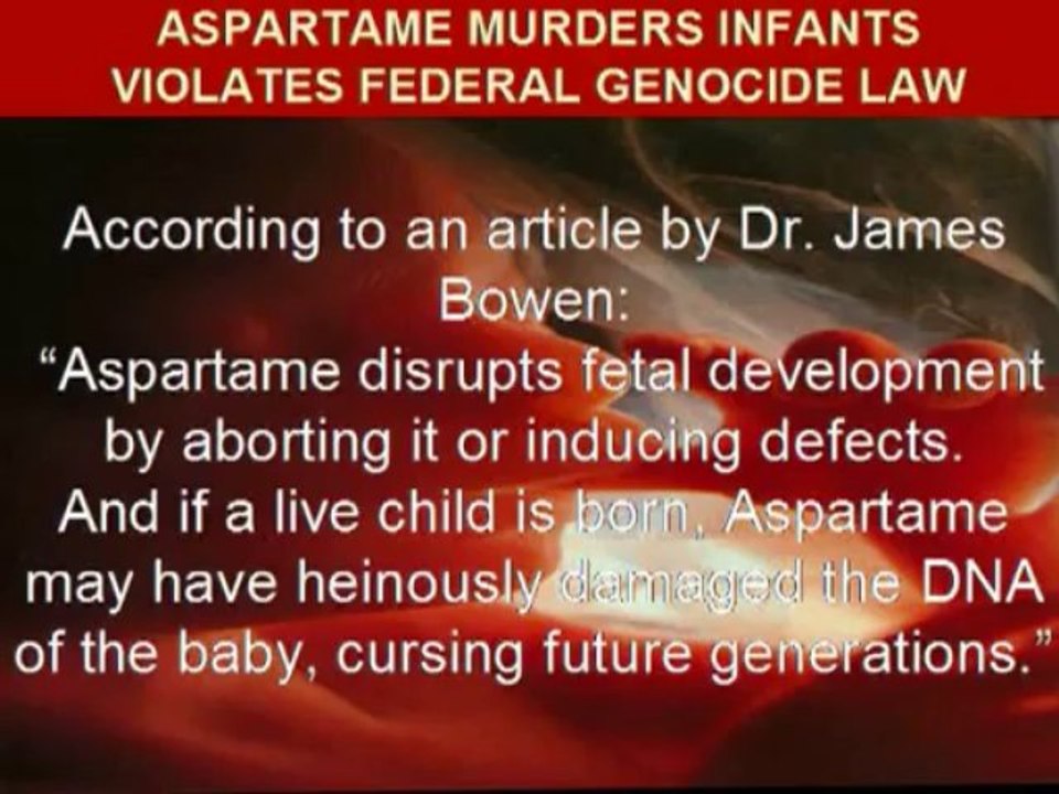ASPARTAME_ MOST EFFECTIVE WAY TO KILL PEOPLE (besides H1N1 flu vaccine)