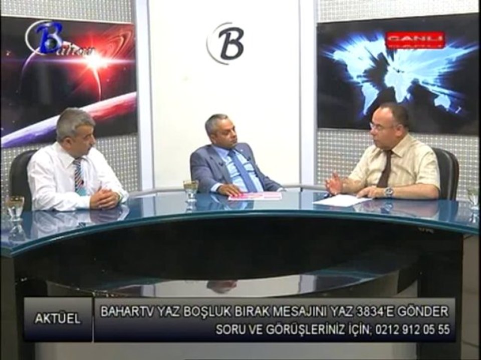 EKM BİRİM BAŞKANI HANİFİ ÖZDEMİR VE TULGAY HASAR  BAHAR TV DE AKTÜEL 4