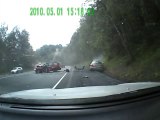 Gros accident de voiture en Russie - Filmé à la dashcam.
