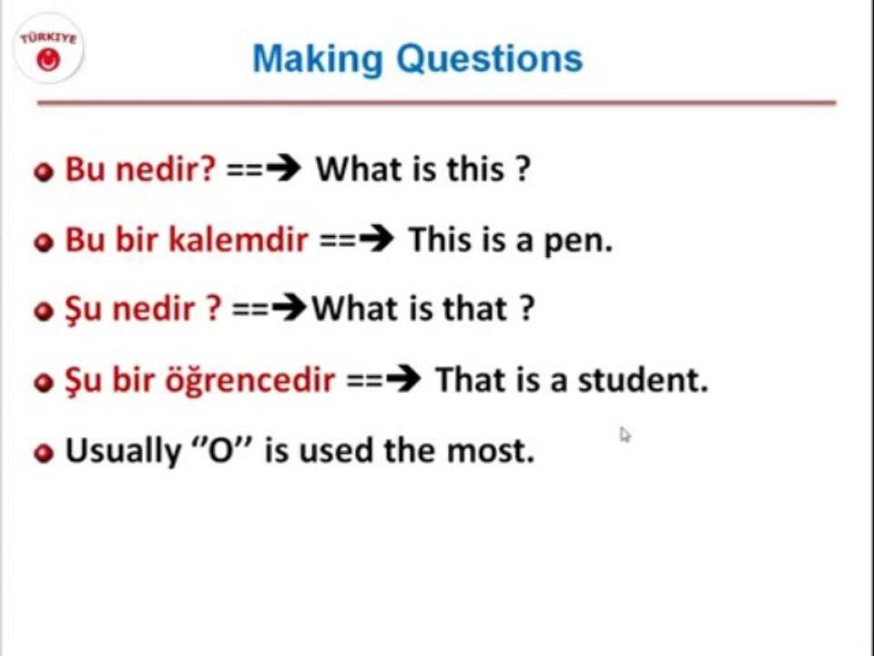 ders 3 درس تعليم اللغة التركية
