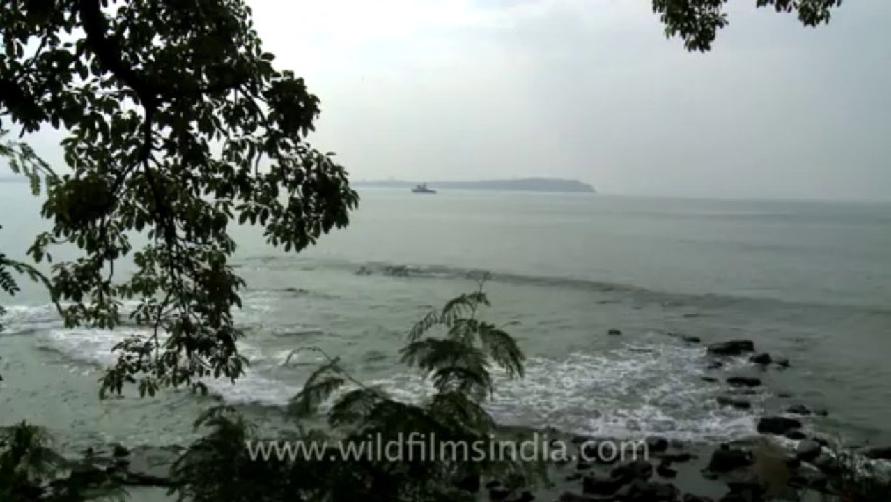 Goa-View of arabian sea from augwed jail