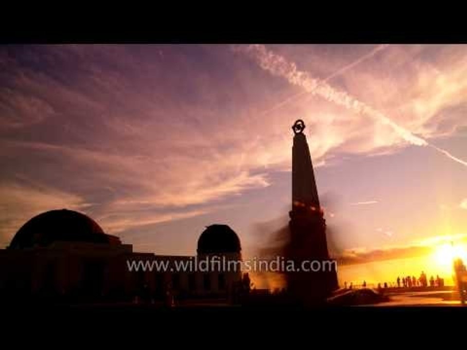 Time lapse Observatory sunset 7