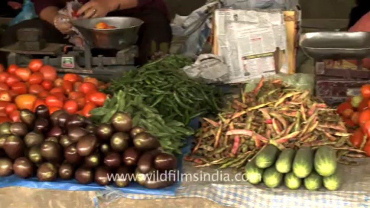 Manipur-senapati-Market for vegetables