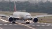 Emirates 777 airplane creates aspectacular vortex landing!