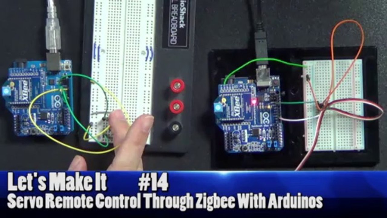 Remote Controlling a Servo Over Wireless With Zigbee Let's Make It