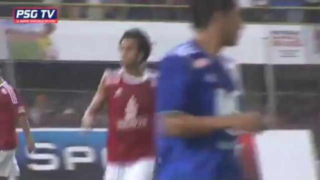 Nene avec Robinho et Neymar