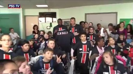 Avec Armand, Matuidi et la Fondation à Bailly