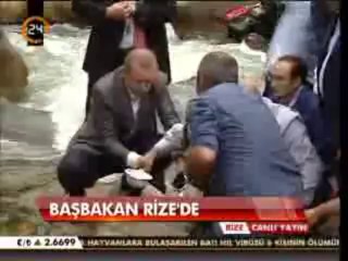 Erdoğan, Fırtına deresine balık bıraktı
