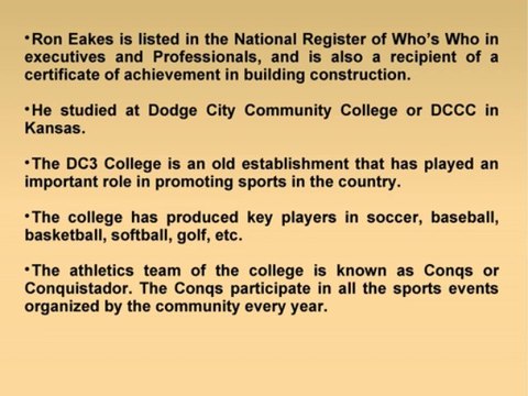 Ron Eakes | Mid Plains Construction Plains KS