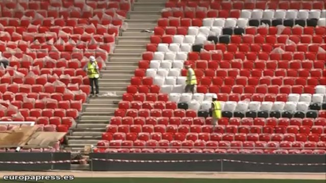 El nuevo estadio San Mamés ya tiene césped