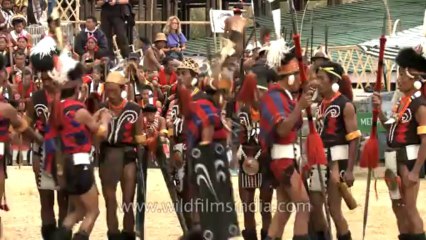 Nagaland-hornbill festival-Chang-demonstrating a peace treaty-4