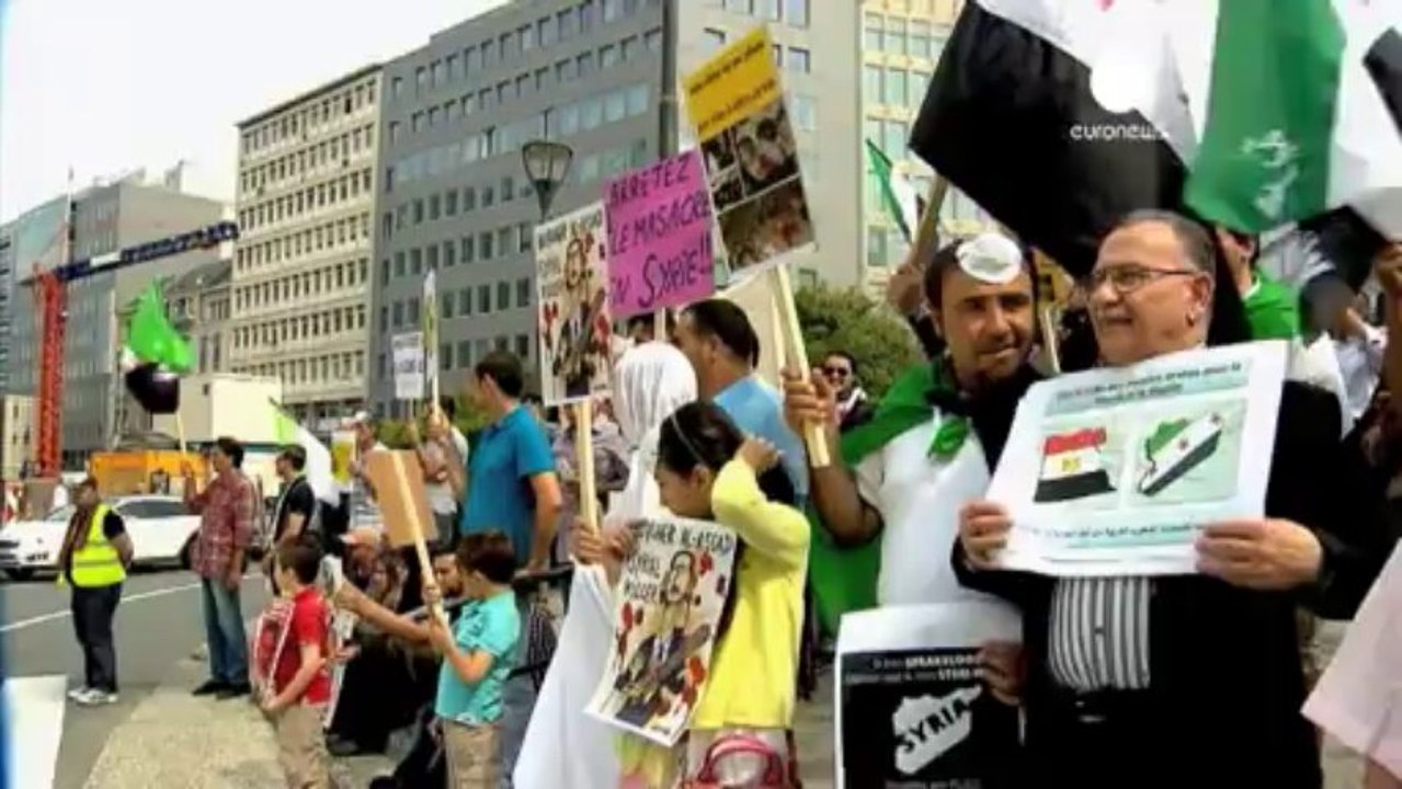 Syrian opposition in Brussels call for action against Assad