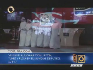 Venezuela integrará el grupo D junto a Japón, Túnez y Rusia en el mundial de fútbol sub-17