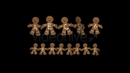 Gingerbread Titles - AE Constructor - After Effects Template