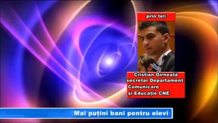 MAI PUTINI BANI PENTRU ELEVI