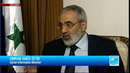 THE INTERVIEW - Omran Ahed Zoabi, Syrian Information Minister
