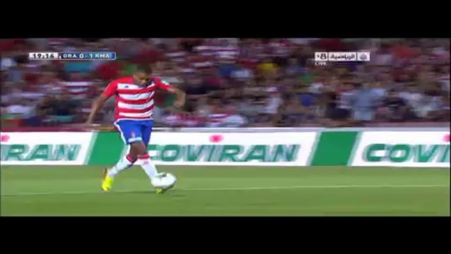 محاولة يوسف العربي أمام ريال مدريد