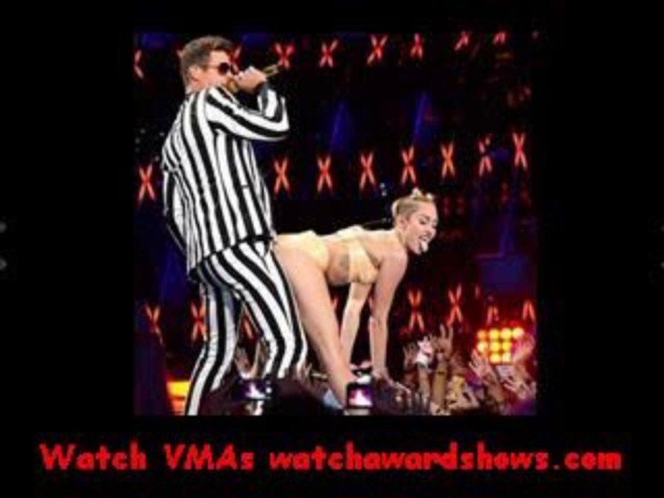 MTV VMA 2013 Miley Cyrus twerks with Robin Thicke VMA 2013