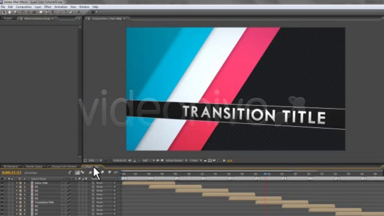 Quad Color Scheme - After Effects Template