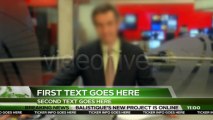 Broadcast News Lower Thirds - After Effects Template
