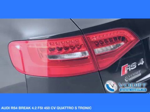 VODIFF : AUDI OCCASION ALSACE : AUDI RS4 BREAK 4.2 FSI 450 CV QUATTRO S TRONIC