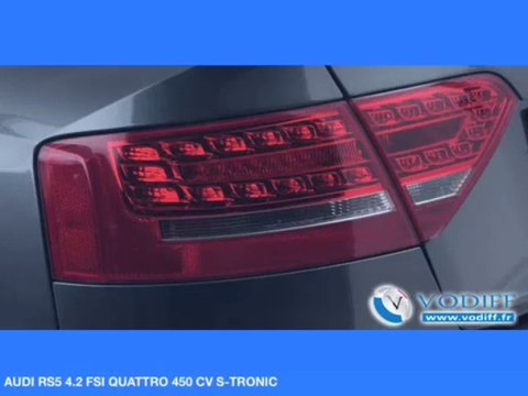 VODIFF : AUDI OCCASION ALSACE : AUDI RS5 4 2 FSI QUATTRO 450 CV S TRONIC