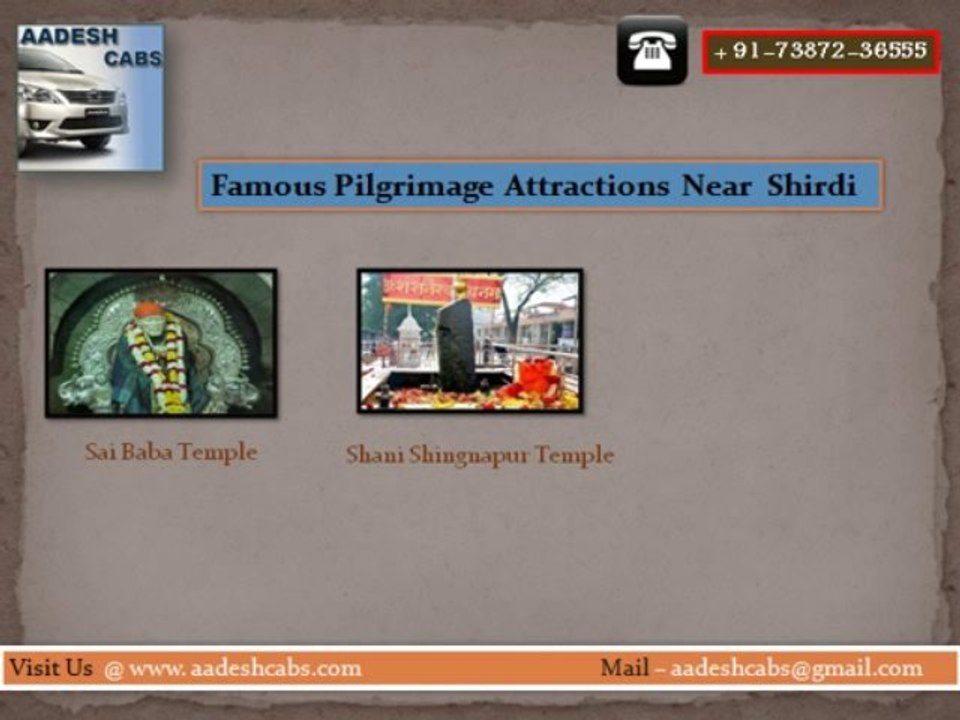 Cabs from Mumbai Airport to Shirdi