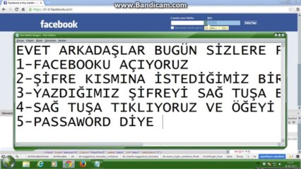 5 dakikada facebook şifre öğrenme 2013(PROGRAMSIZ)